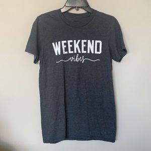 Royce Weekend Vibes Charcoal Gray Short Sleeve T Shirt
